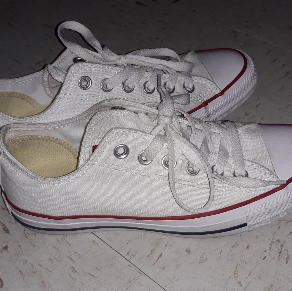 White Converse Low Top